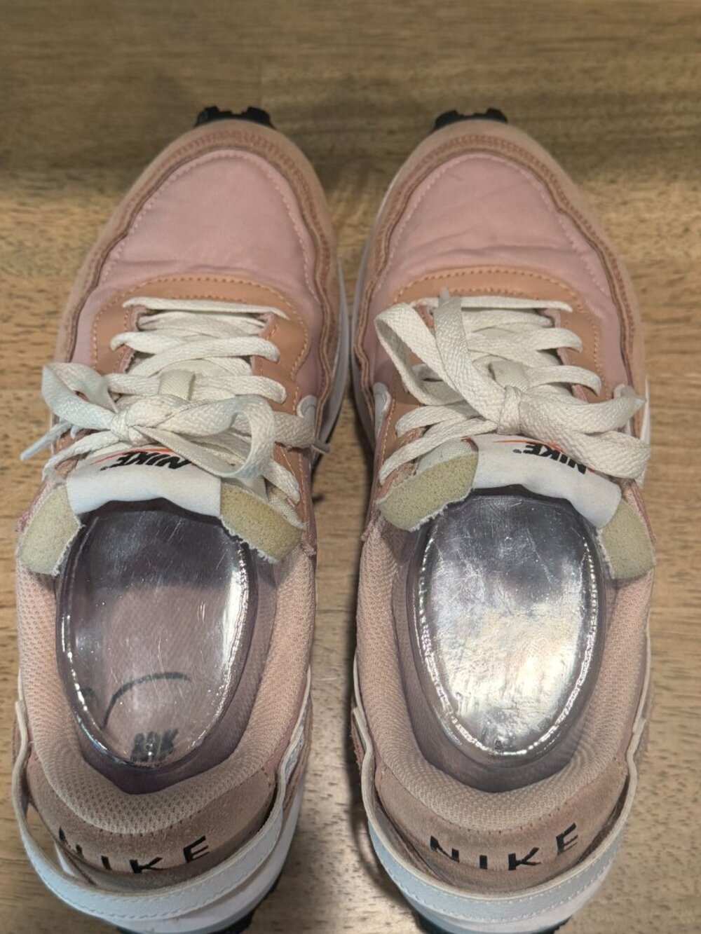 Nike Waffle Debut Pink Oxford White Sneakers Shoes DH9523-600 Women's Size 8 - Picture 3 of 11